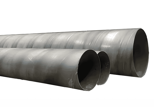 Steel pipes labeled X52, used in the oil and gas industry for their high strength.