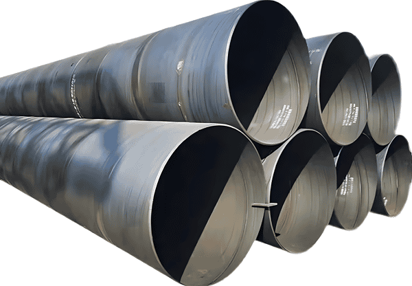 Steel pipes labeled X60, known for their high strength in the oil and gas industry.