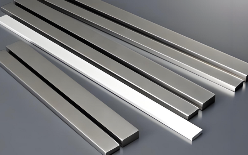 There are some stainless steel square bars.