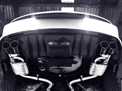 自動車後方排気システム