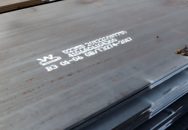 There are some fh40 high strength shipbuilding steel plates.