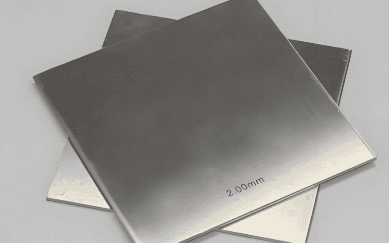 They're two 347 stainless steel sheets with 2 mm.