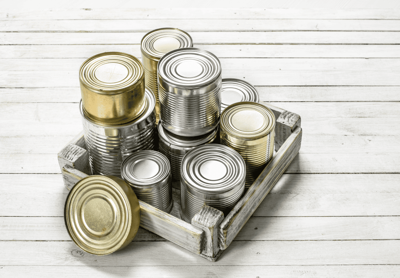 Latas de metal