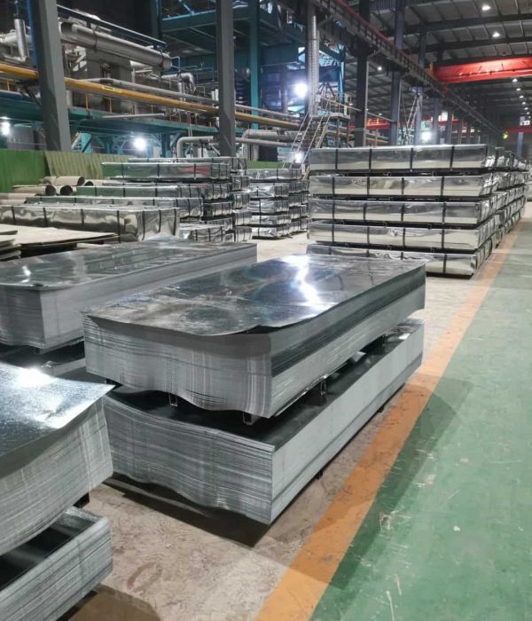 galvanized steel sheets stashes in the factory