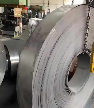 A roll of high-strength steel plate