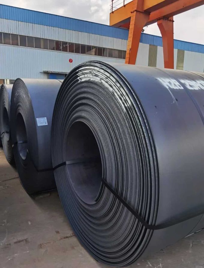 Rolled low carbon steel coils for manufacturing and engineering applications.