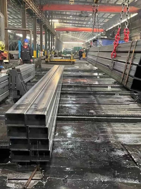 rectangular tubes in the factory