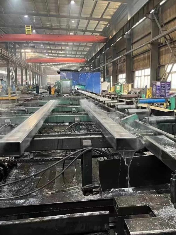 steel rectangular tubes factory line