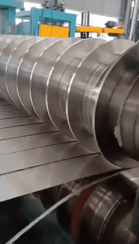 steel sheet slitting